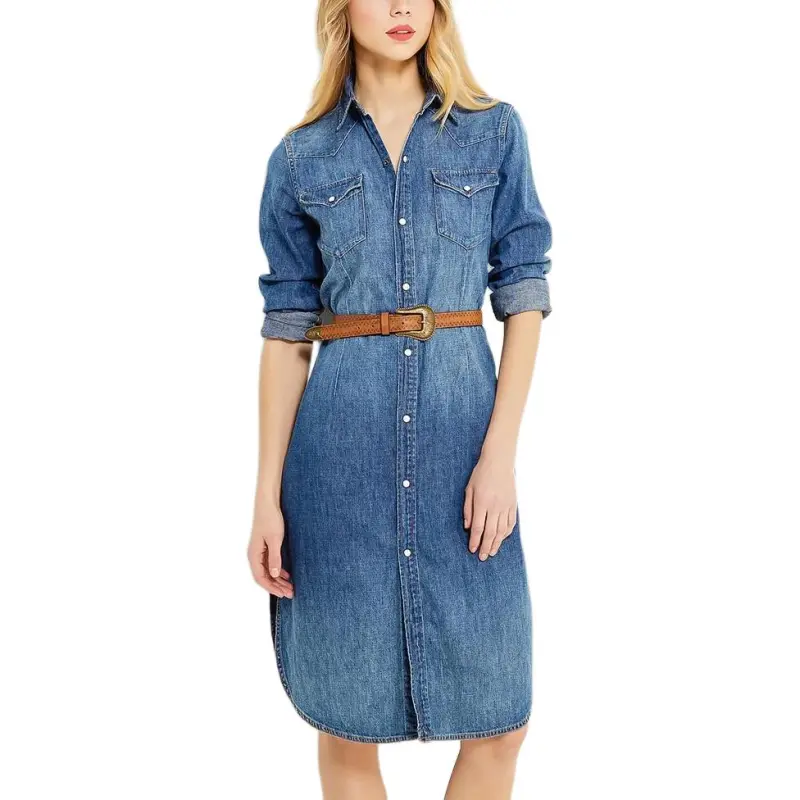 Polo Ralph Lauren Long Sleeved Dress Women's Blue-1