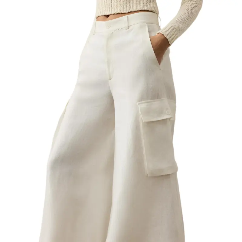 Ralph Lauren Collection Cargo Pants Women's Cream-4