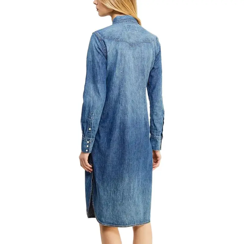 Polo Ralph Lauren Long Sleeved Dress Women's Blue-2