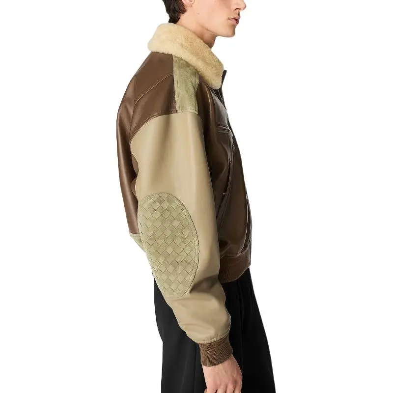 Bottega Veneta SS25 Leather Jacket Men's Brown-2