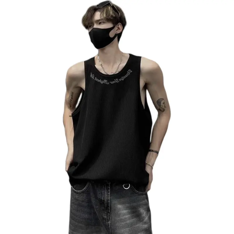 DUATOGE Tank Tops Men Black -1