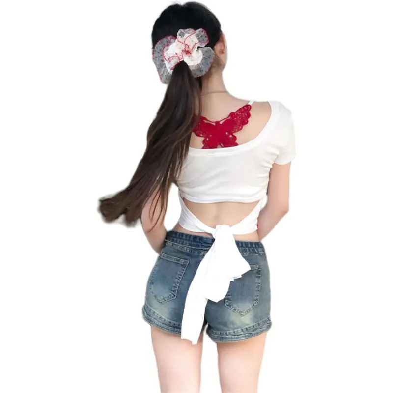 Flowers In Water T Shirt Women's-1