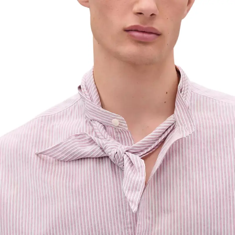 HERMES SS25 Shirt Men's Cotton Candy-3