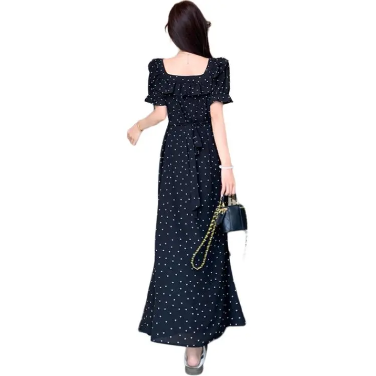 EIDOLON GRAIN Short-Sleeved Dresses Women's Black-1