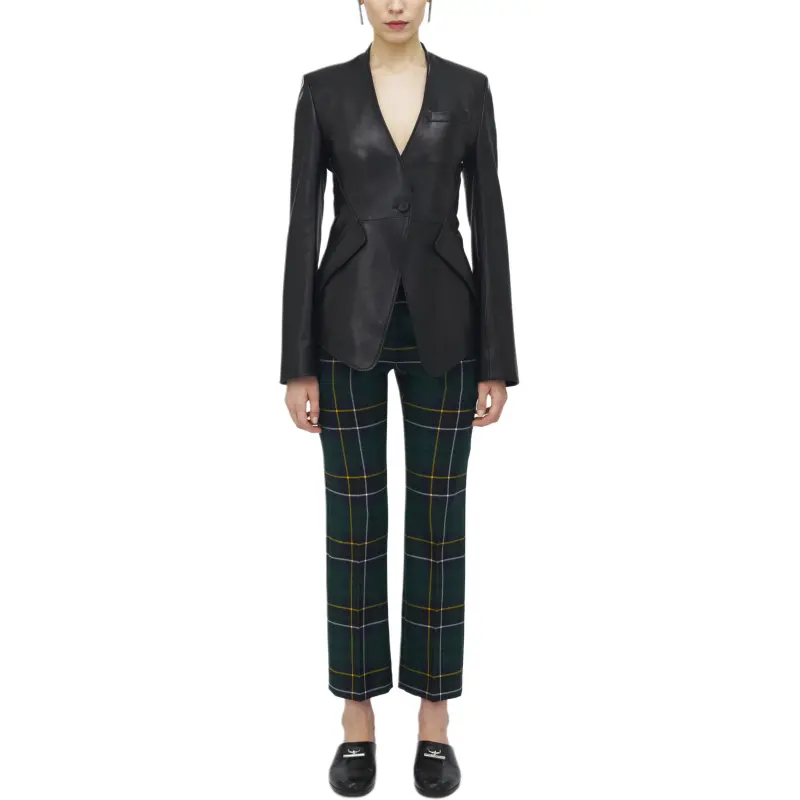 Alexander McQueen Leather Jacket Women's Black-1