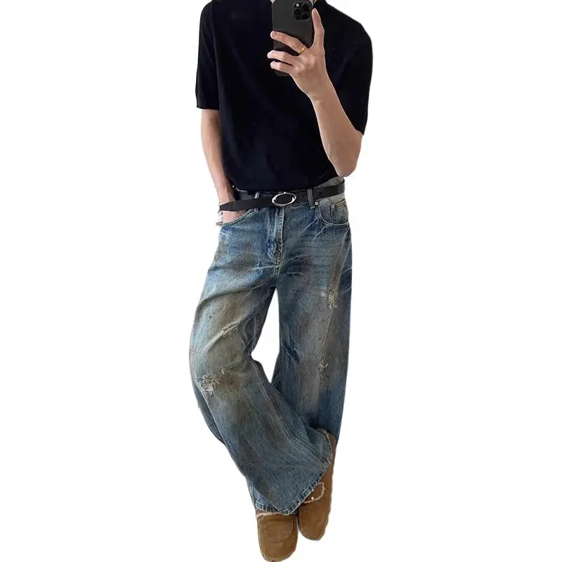 KVIV Jeans Men Vintage Blue -3