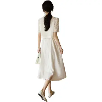 Mo Han Yi Mei Skirt Set Women's White