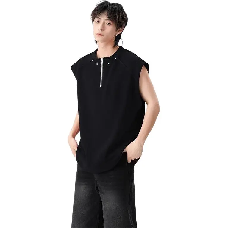 DUATOGE Tank Tops Unisex Black -2