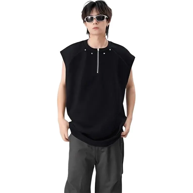 DUATOGE Tank Tops Unisex Black -3