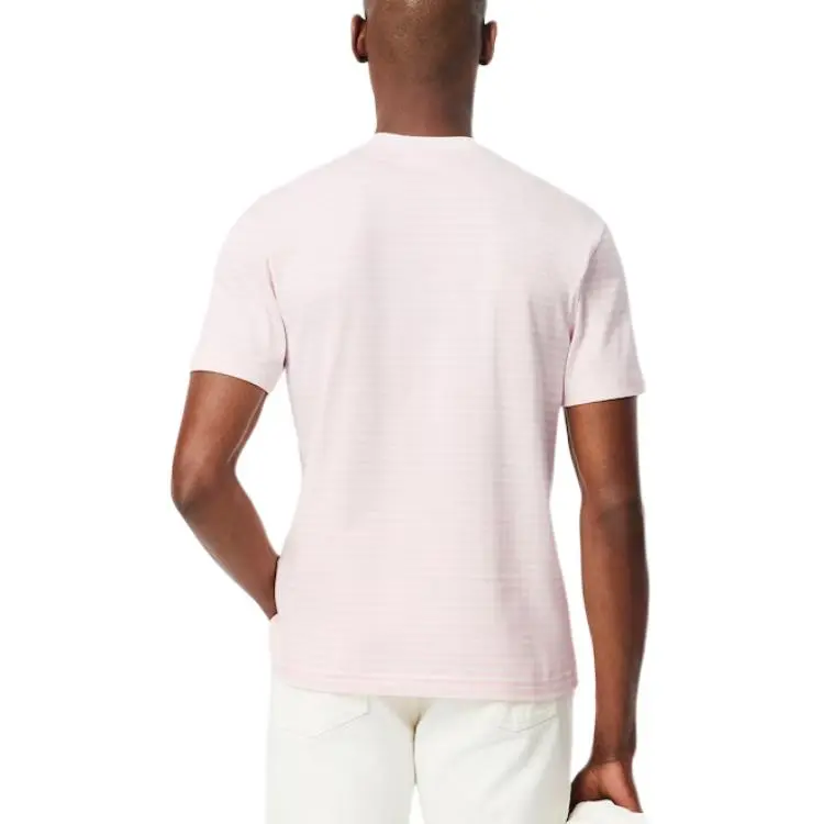 LACOSTE Striped Cotton T shirt-5