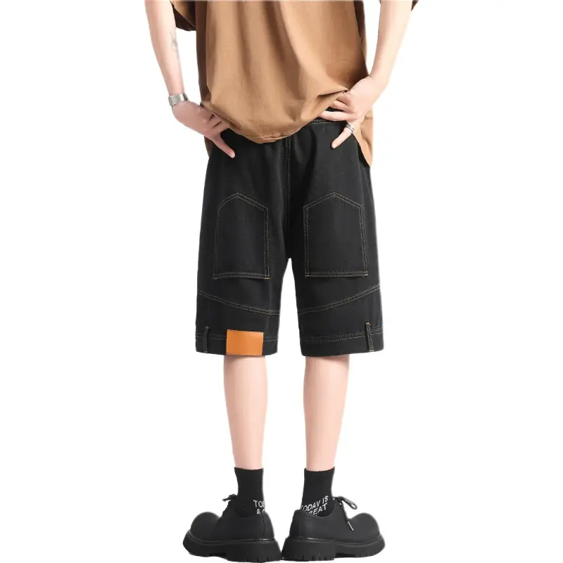 Emoji Denim Shorts Unisex-6
