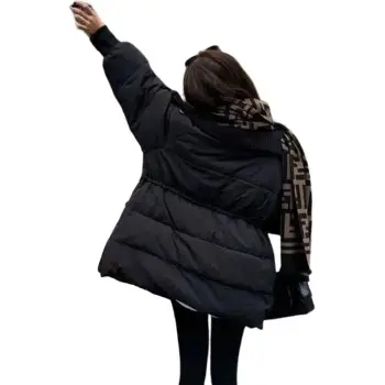 Flowers In Water Puffer Jacket Women's