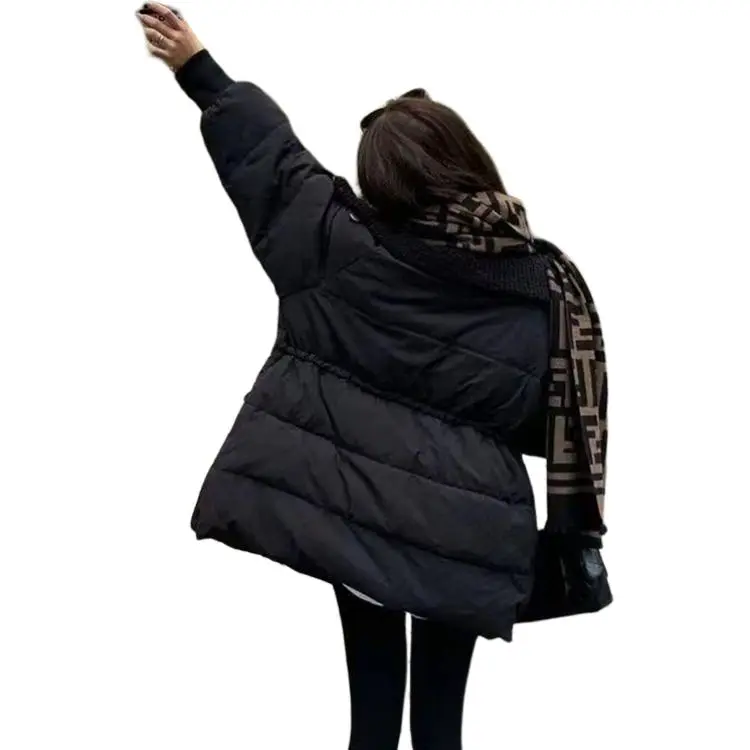 Flowers In Water Puffer Jacket Women's-0
