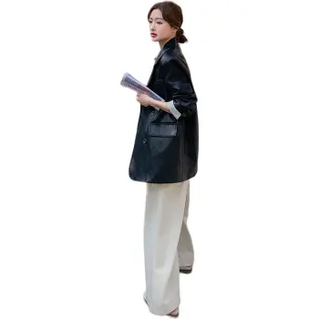 Fele.d Leather Jacket Women's Black