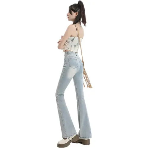 LIGEMAN Jeans Women's Vintage Dusty Blue