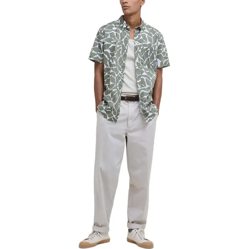 BARBOUR Shirts Men Green-1