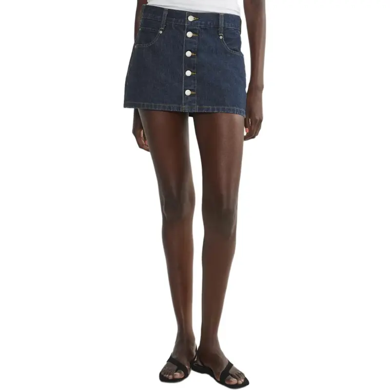 ARITZIA SS25 Denim Forum The Gisele Micro Denim Skirt Denim Short Skirts Women's-2
