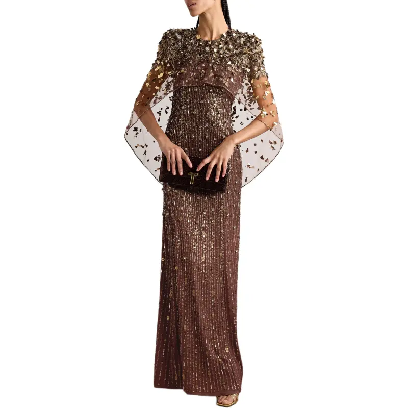 NILI LOTAN Sleeveless Dress Women's Bronze-1