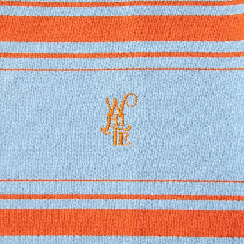 White Mountaineering T Shirt Men's Orange/Blue-3