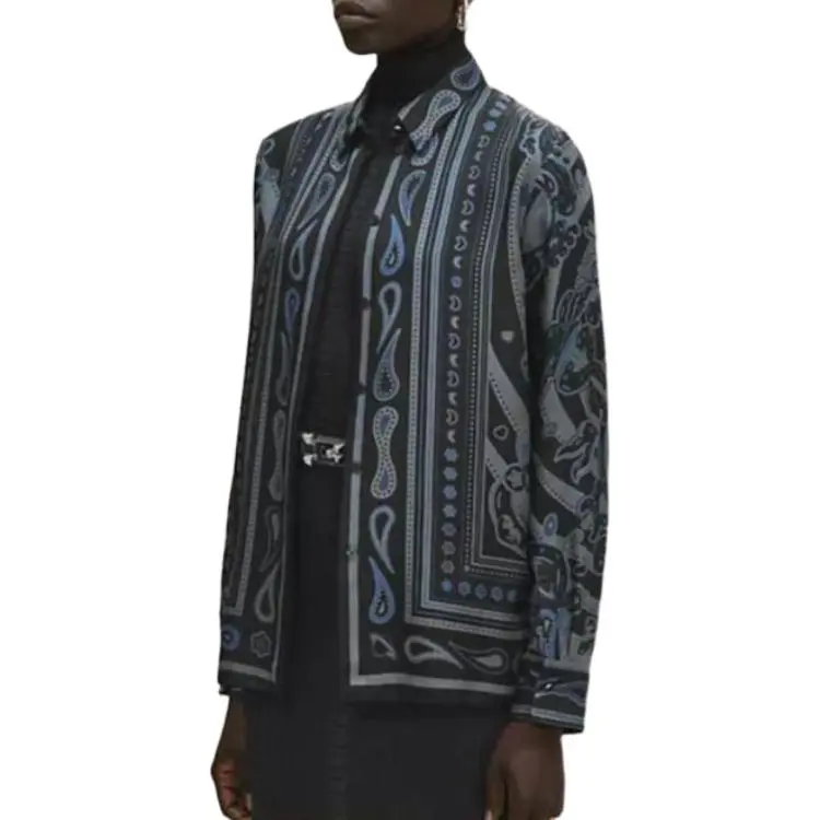 HERMES Shirt Women's Black Vanilla-2