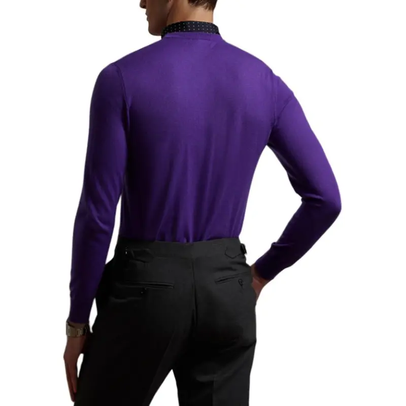 Ralph Lauren Purple Label FW24 Cashmere Sweater Men's Purple-3
