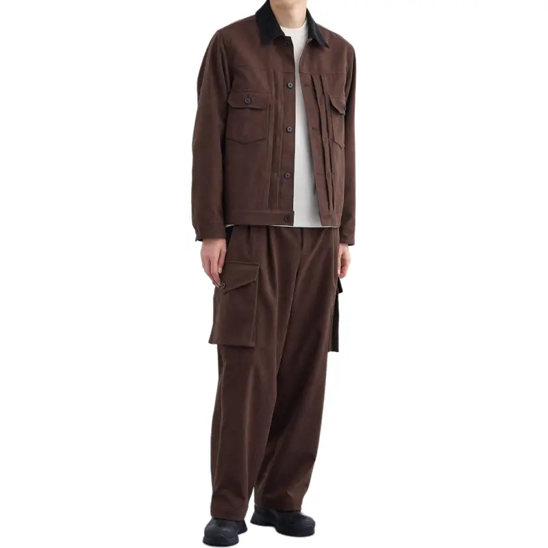 UNITED TOKYO SS25 Cargo Pants Men's Dark Brown-1