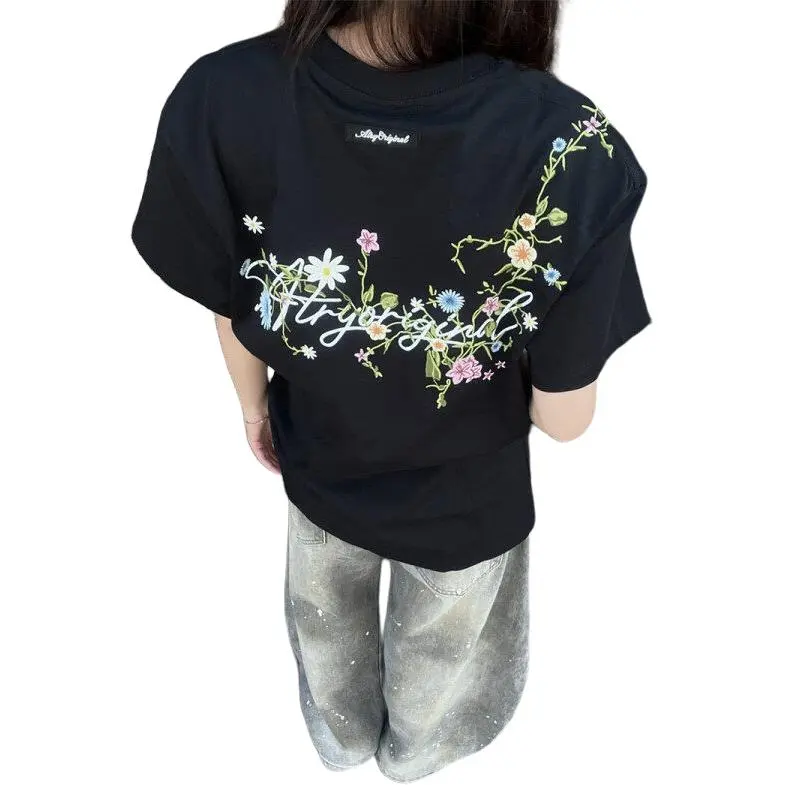 Ordifen Drop Shoulder Sleeve T Shirt Women's-4