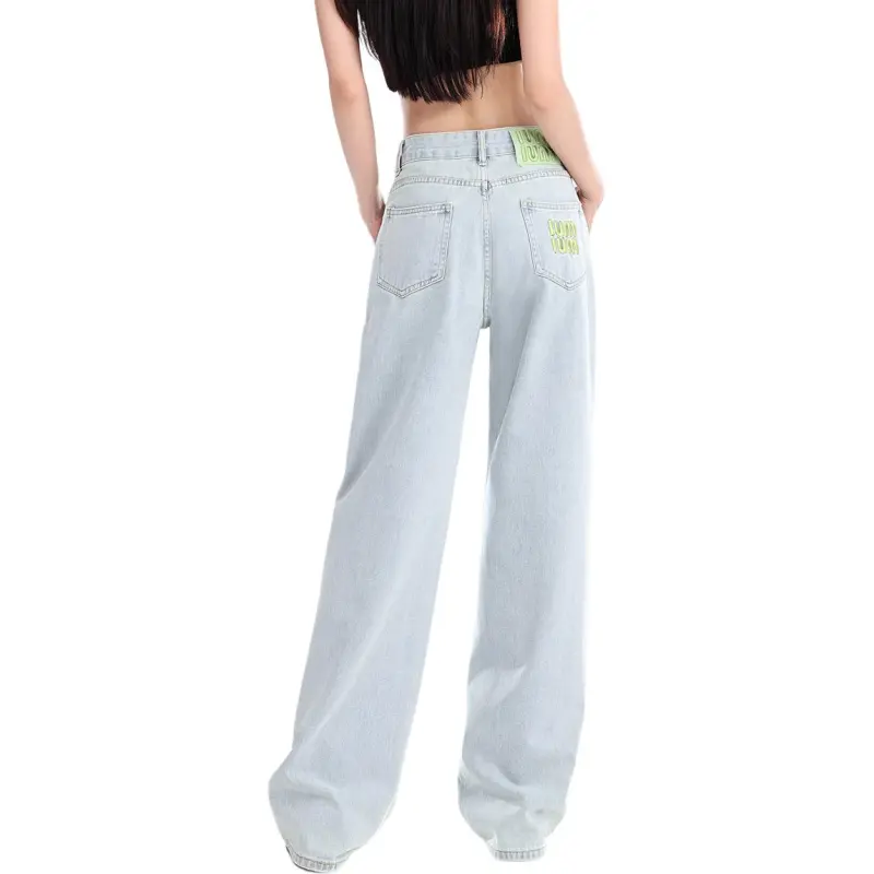 LCEVHZ'S Jeans Women's Mint Green-1
