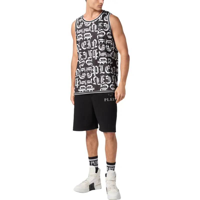 PHILIPP PLEIN Gothic Plein Jersey Tank Top-2