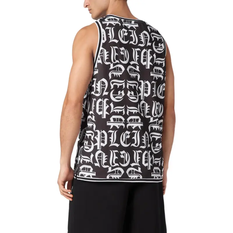 PHILIPP PLEIN Gothic Plein Jersey Tank Top-3