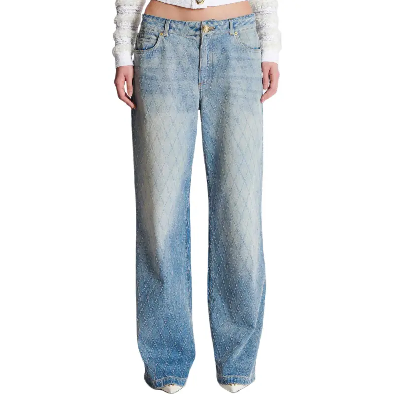BALMAIN Diamond stitched Jeans-1