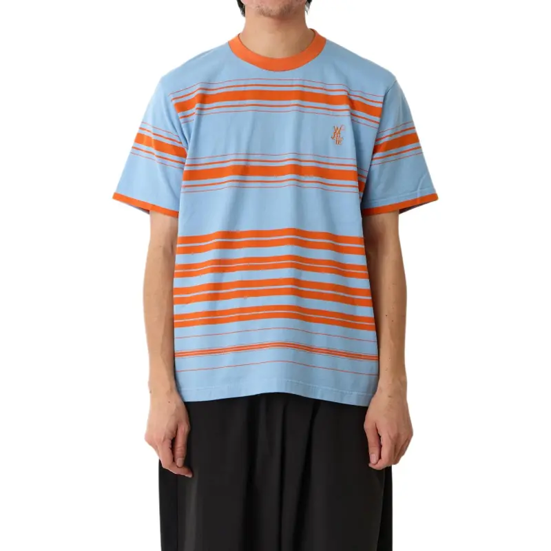 White Mountaineering T Shirt Men's Orange/Blue-1