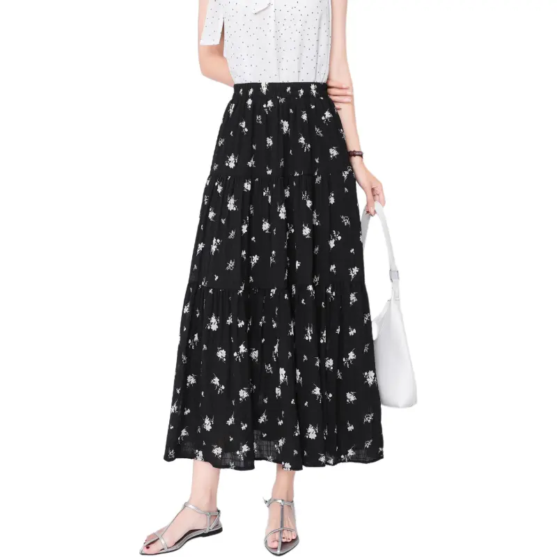 Mu Xiao Xin Casual Long Skirt Women's-8