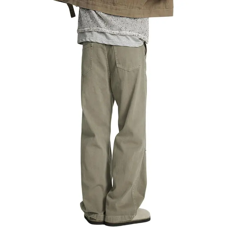 SONGS ALONG Cargo Pants Unisex Pea Green-1
