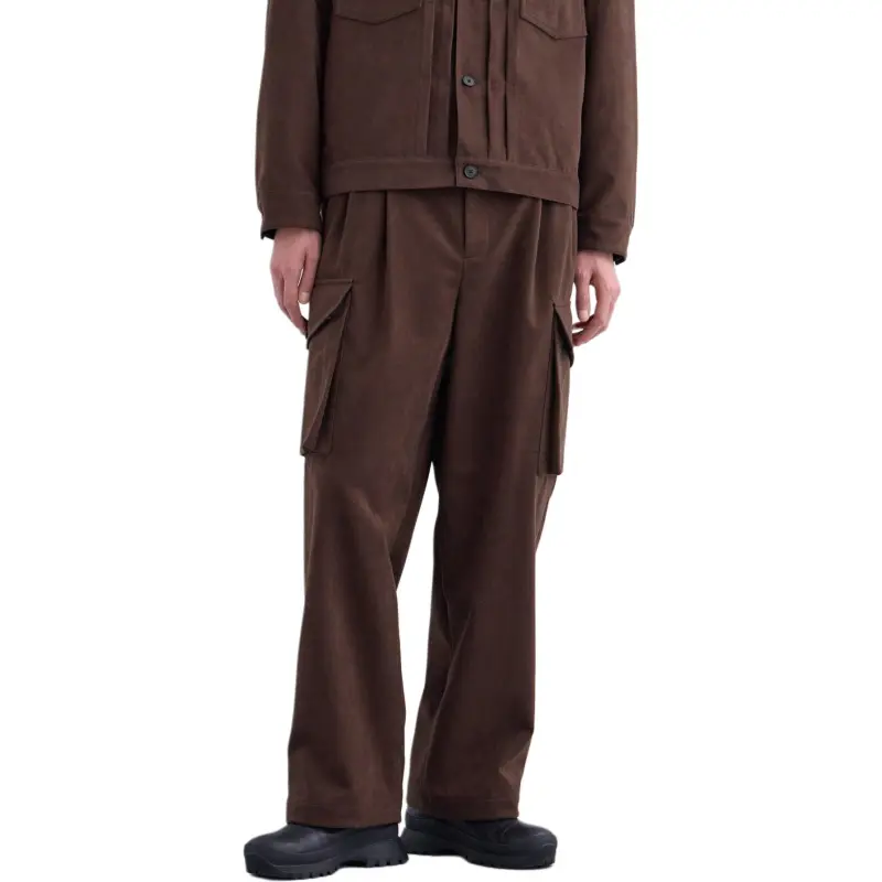 UNITED TOKYO SS25 Cargo Pants Men's Dark Brown-2