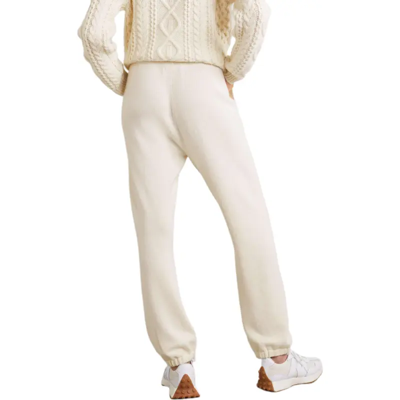 NILI LOTAN Knitted Sweatpants Women's Beige-2