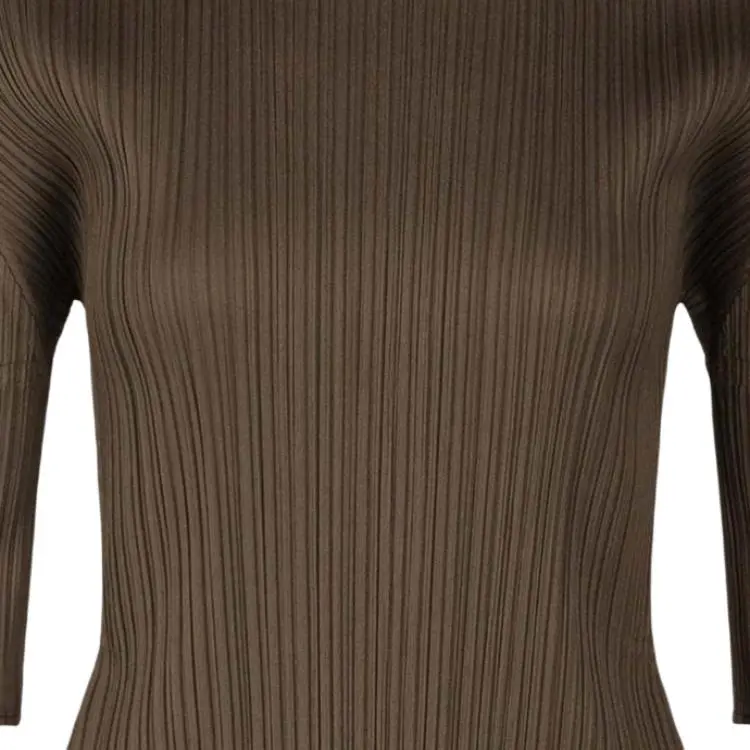 PLEATS PLEASE ISSEY MIYAKE T Shirt Women's Umber-1
