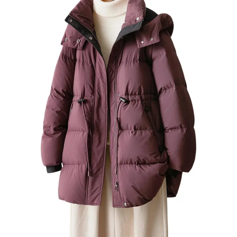 IHIMI Down Jacket Women's Dark Reddish Purple-1