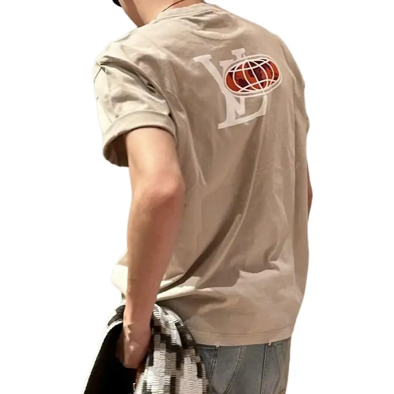 LOUIS VUITTON Embellished Graphic Cotton T Shirt-6