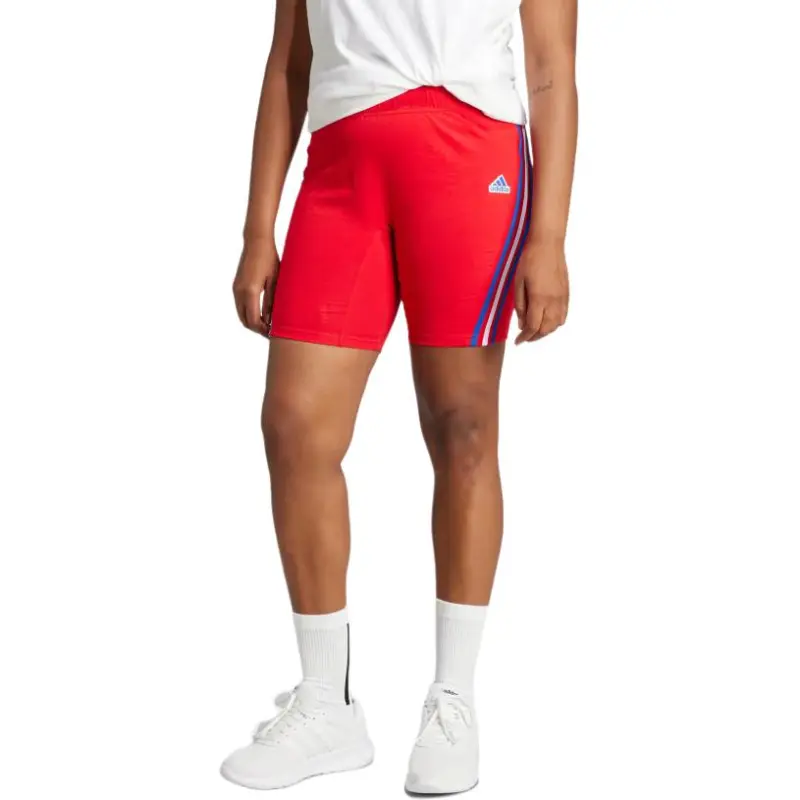 Adidas Free Shipping With AdiClub Future Icons 3-Stripes Biker Shorts Plus Size-1