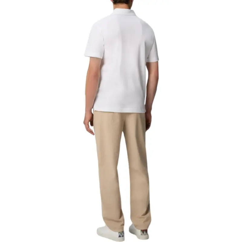 MISSONI Zigzag Embroidery And Contrasting Detail Piqué Polo Shirt-2