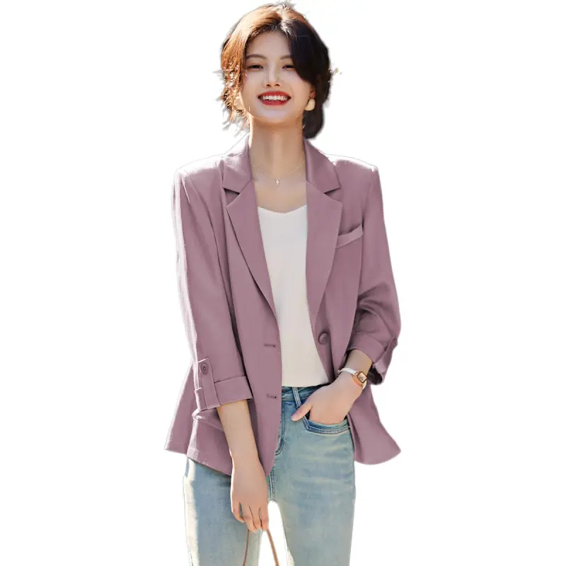 XWI Business Suit Women's Gray Purple-3
