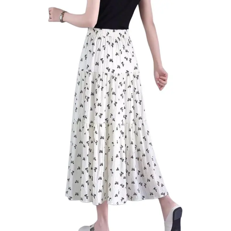 Mu Xiao Xin Casual Long Skirt Women's-1