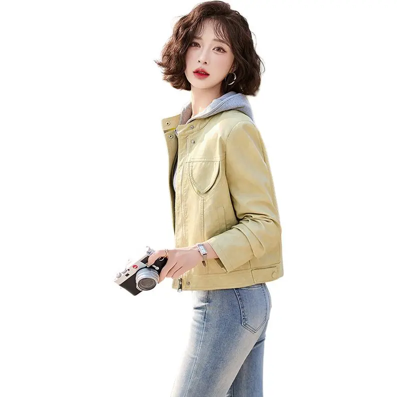 Yi Mengyuan Leather Jacket Women's-2