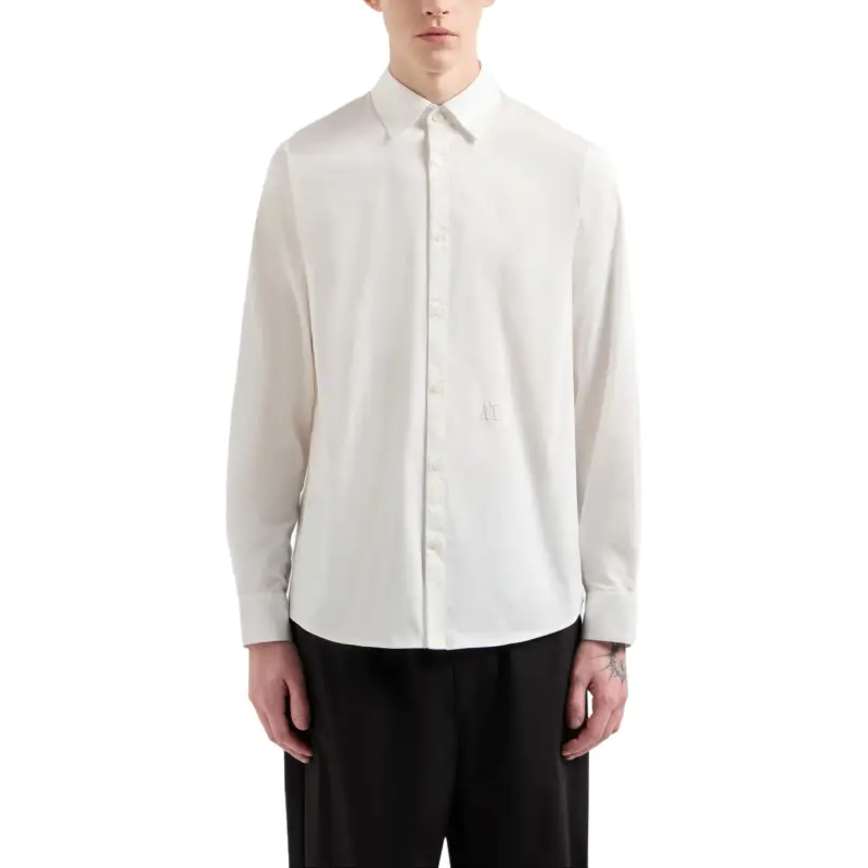ARMANI EXCHANGEAE Shirt Men's Ecru-1
