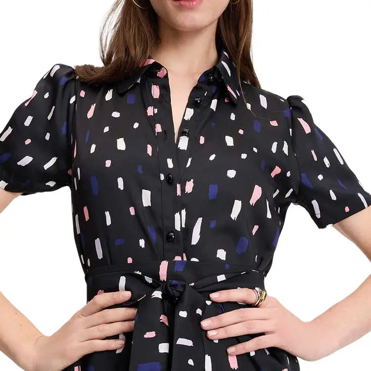 Kate Spade SS25 Short Sleeved Dresses Women's Black-4
