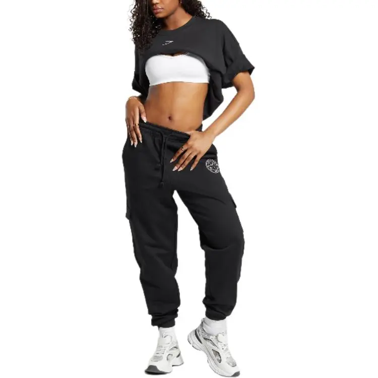 GYMSHARK Drop Shoulder Sleeve T Shirt Women's Black-1