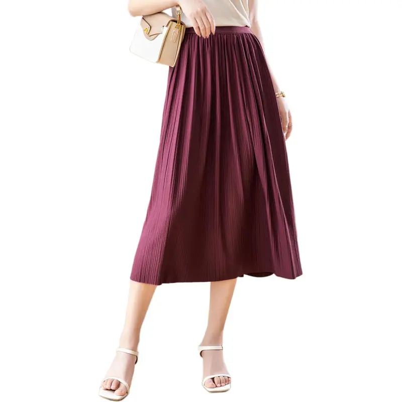 XWI Casual Long Skirts Women's Fuchsia-3