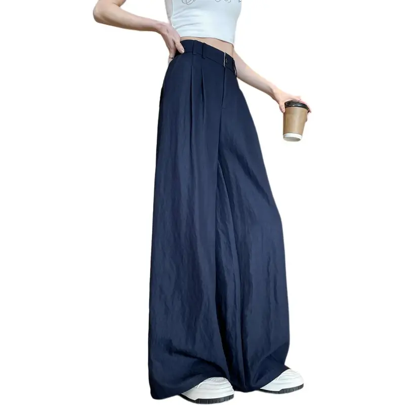 Weixi Casual Pants Women's Navy Blue-4