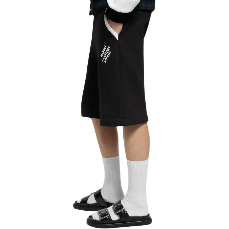 Lv Cotton Jersey College Shorts-2